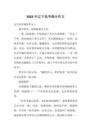 2025辽宁作文考什么？