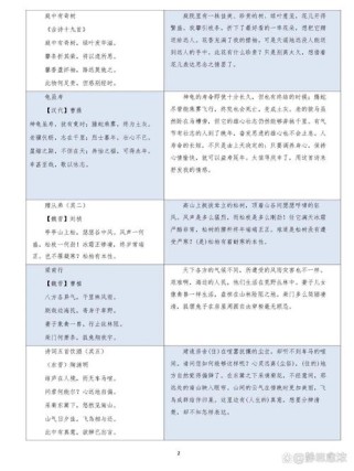 八年级上册语文古诗竞赛