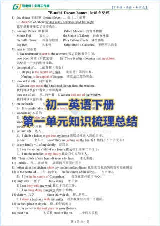 七年级下册英语1单元重点难点是什么？