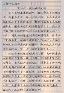 作文 你会做的更好
