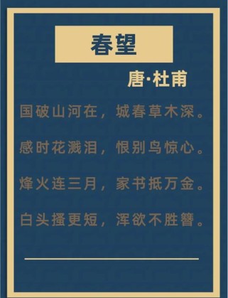 春望诗句如何凝练家国悲情？