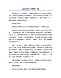 逛花街作文600字