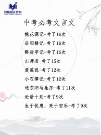 中考古诗文考小学的吗