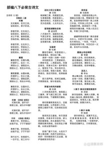 八下语文附录古诗十首