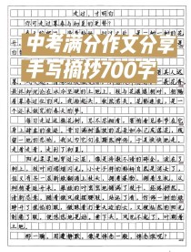 初中满分作文700字如何炼成？