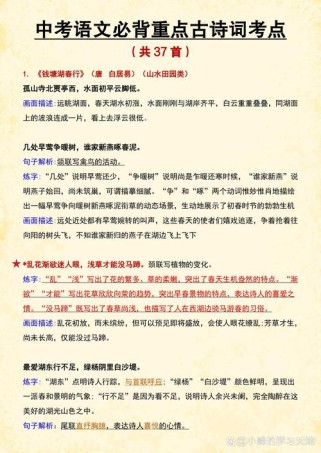 古诗赏析技巧如何快速提分？