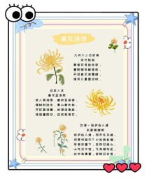 古诗菊花何意？