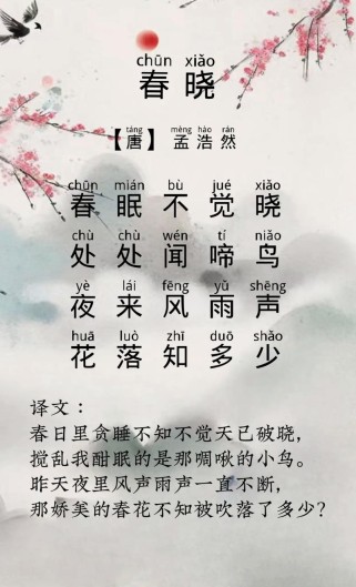 春晓古诗什么年级学的