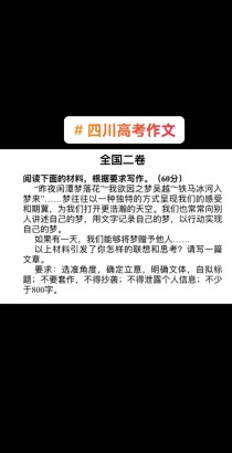 2025四川高考作文