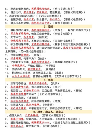 2025哈尔滨中考古诗范围有哪些？