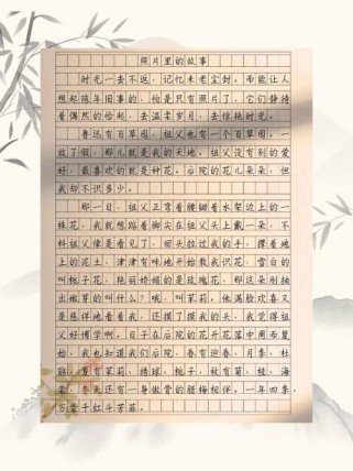 以记叙文为主的作文