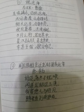 初中古诗文默写，如何确保一字不差？