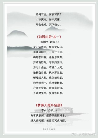 高中语文必修1古诗文有哪些必考点？