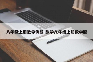 八年级上册数学例题-数学八年级上册数学题