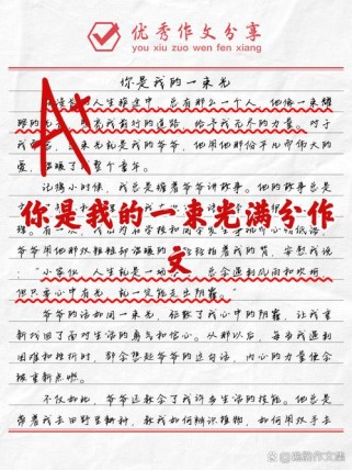 你是我的作文题目