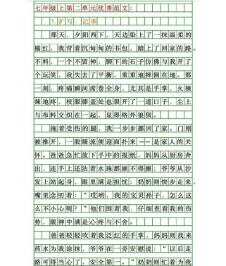 初一上册语文第二单元作文怎么写？