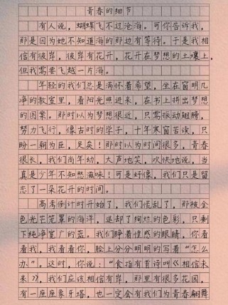 作文片段细节描写