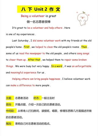 写去敬老院作文，英语怎么表达？