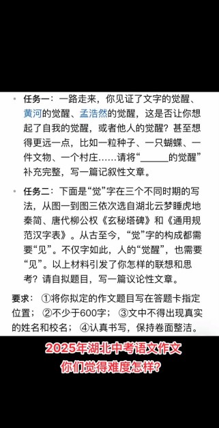 2025湖北作文怎么写？评分标准是什么？