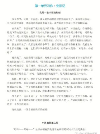 苏教版六年级上册习作一该怎么写？