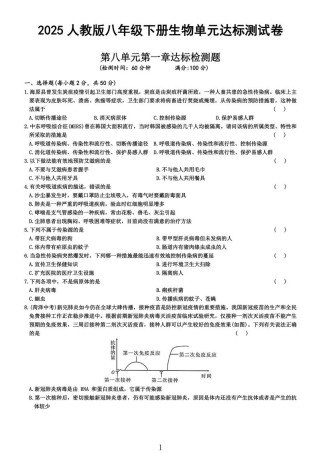 八年级生物下册第八单元核心知识点是什么？