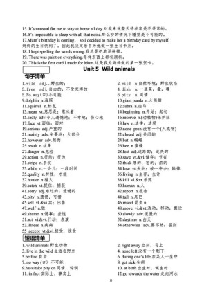 八年级上册英语第五课翻译什么内容？