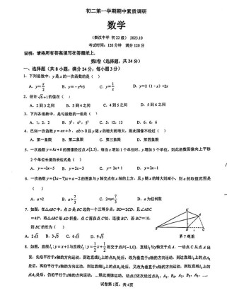 八年级上册数学期中测试卷难点在哪？