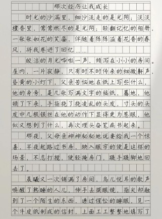 我的那些事 作文