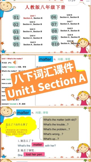 八年级下册英语Unit1课件重点难点是什么？