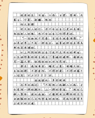 高考状元石悦作文