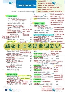 七上英语单词表怎么高效记？