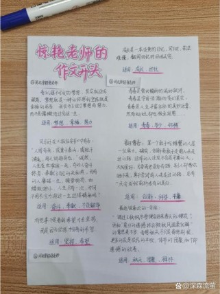 关于老师的作文的开头