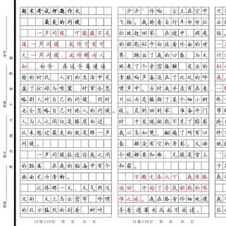最美的 中考作文