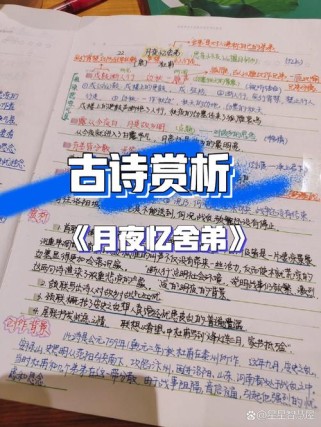 月夜古诗如何鉴赏与阅读理解？