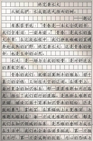 2025中考满分作文600字怎么写？
