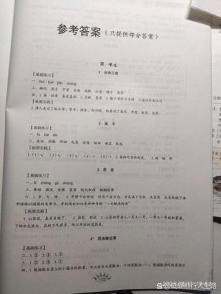 三年级语文阅读答案怎么找？