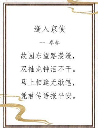 逢入京使古诗鉴赏答案如何？