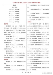 2025初一上册古诗有哪些？