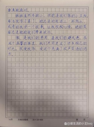 我爱我家作文400字，如何写出真情实感？