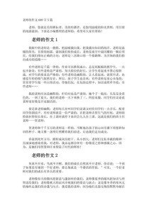 初中的新老师600字