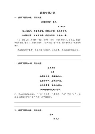 古诗词炼字题如何精准鉴赏与品味？