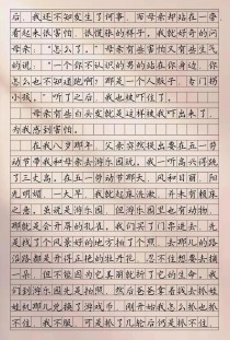 我与家人的作文初中作文