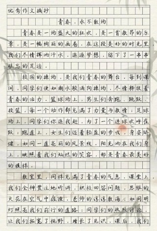 青春记叙素材，哪些细节最打动人心？