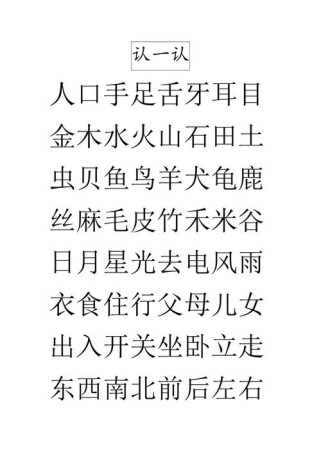 苏教版一年级生字有哪些重点难点？
