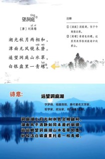 饮湖上初晴后望洞庭古诗写了啥？