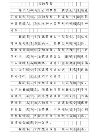 如何写出满分梦想作文？