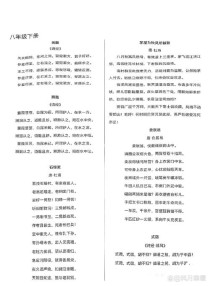 八下语文古诗词有哪些重点难点？