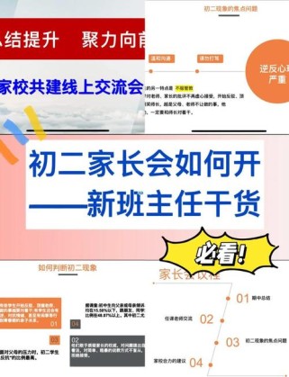 八年级期中家长会PPT，如何帮孩子提升成绩？