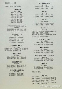 七上到九下古诗有哪些？