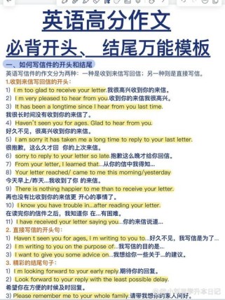 高中英语作文万能开头